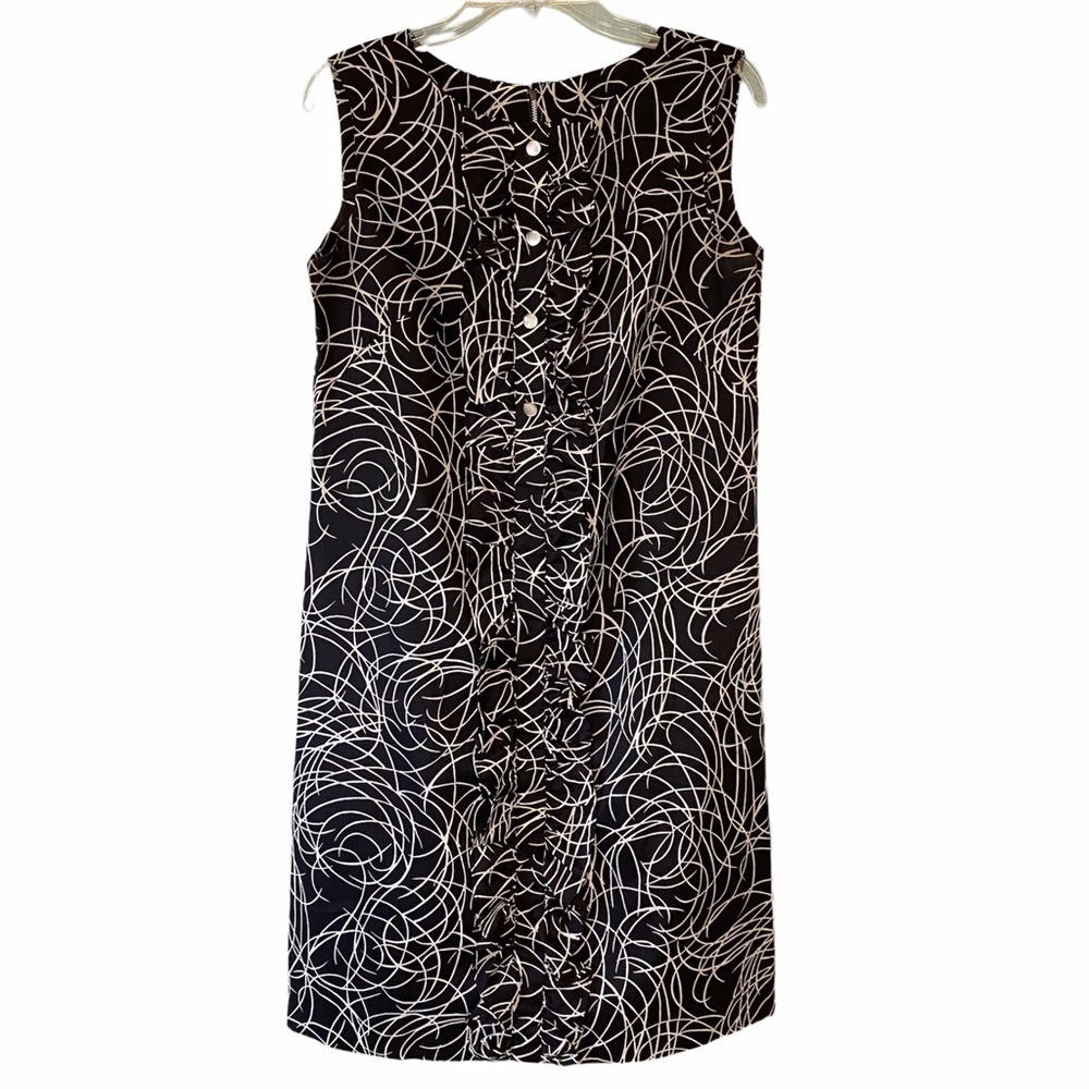 Vintage Shift Ruffle Dress Sz Medium